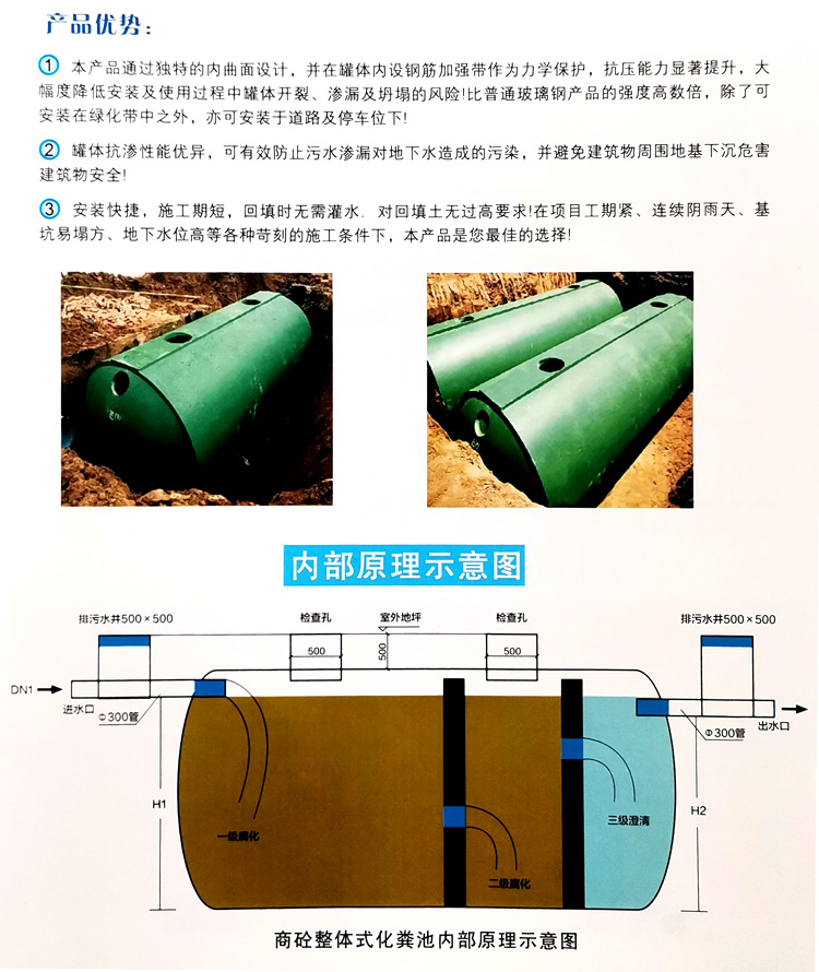 青山湖玻璃钢化粪池